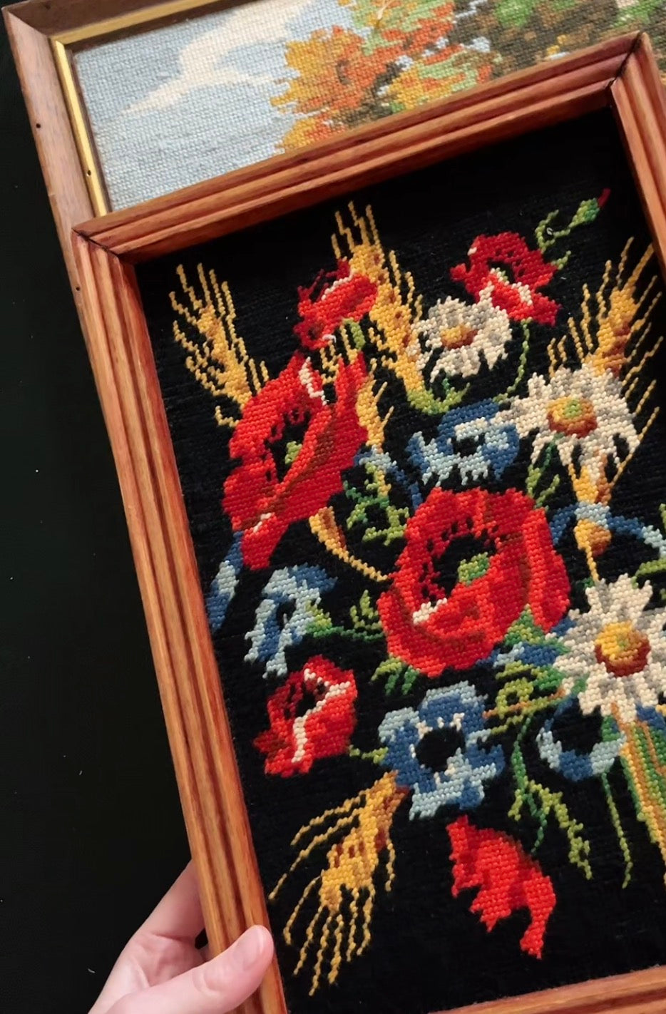 ♻️Pochette à zip // "Black spring"