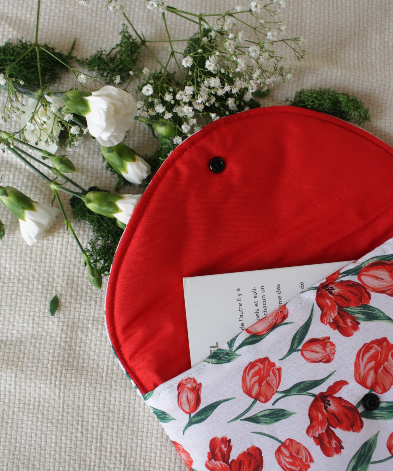 Pochette à livres (Poche ou Broché) // LA TULIPE