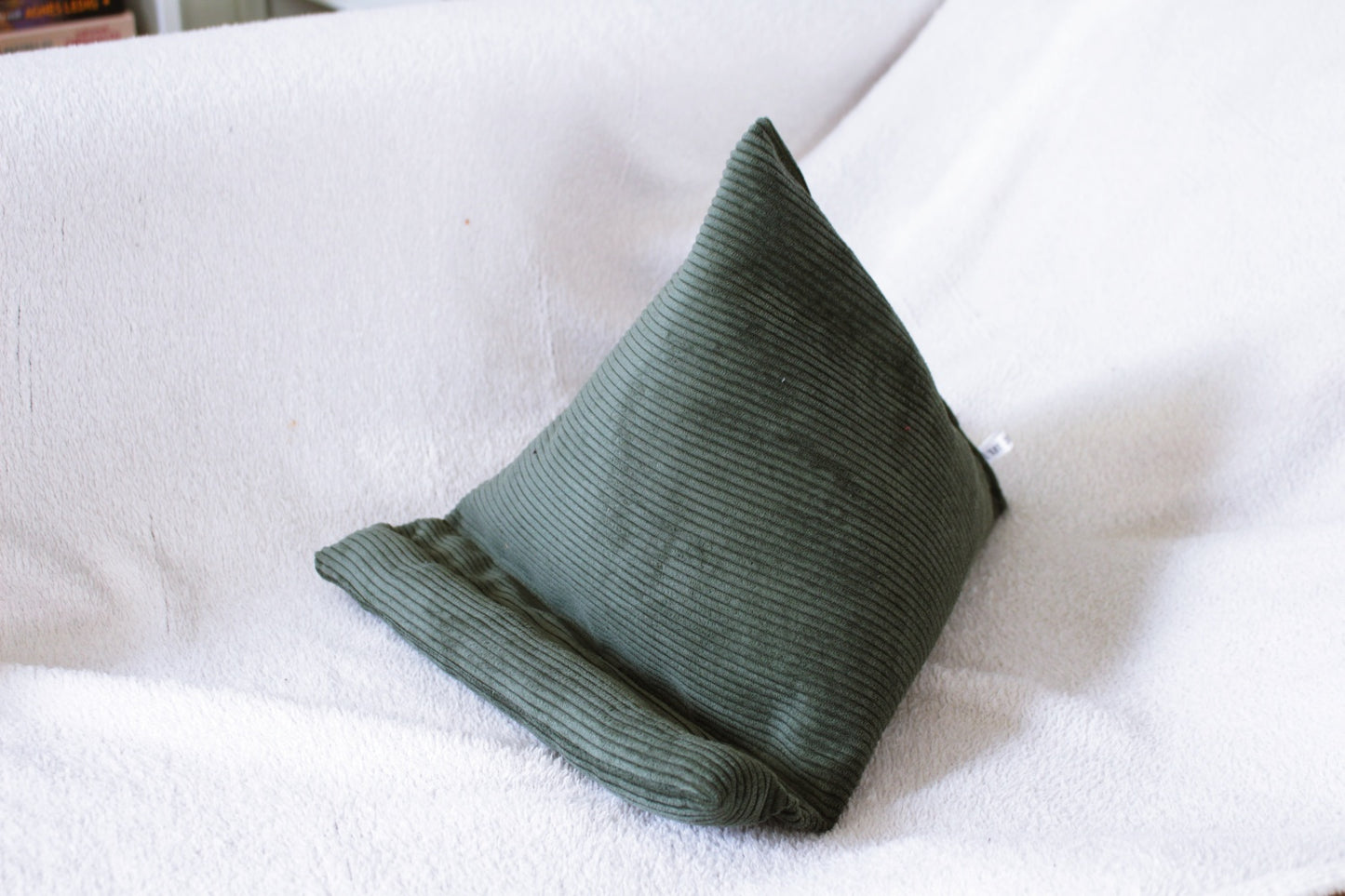 Coussin (Berlingot) de lecture en velours / Divers coloris