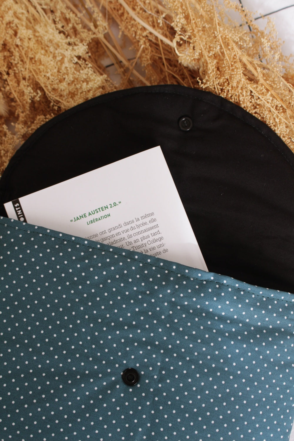 Pochette à livre (Poche ou Broché) IMPERMEABLE // PETITS POIS