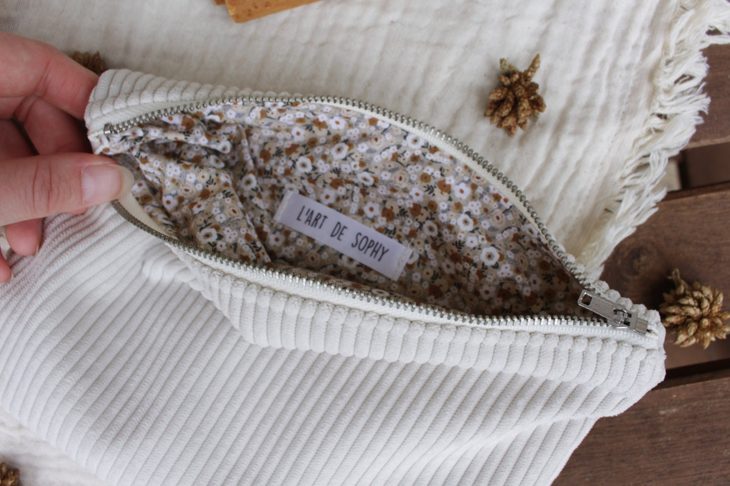 Pochette à zip (clés, médicaments) // GARANCE