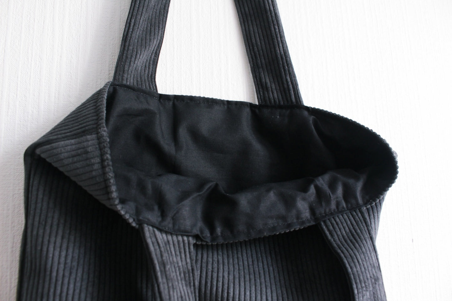 Tote bag en velours côtelé & doublé // GARANCE (divers coloris)