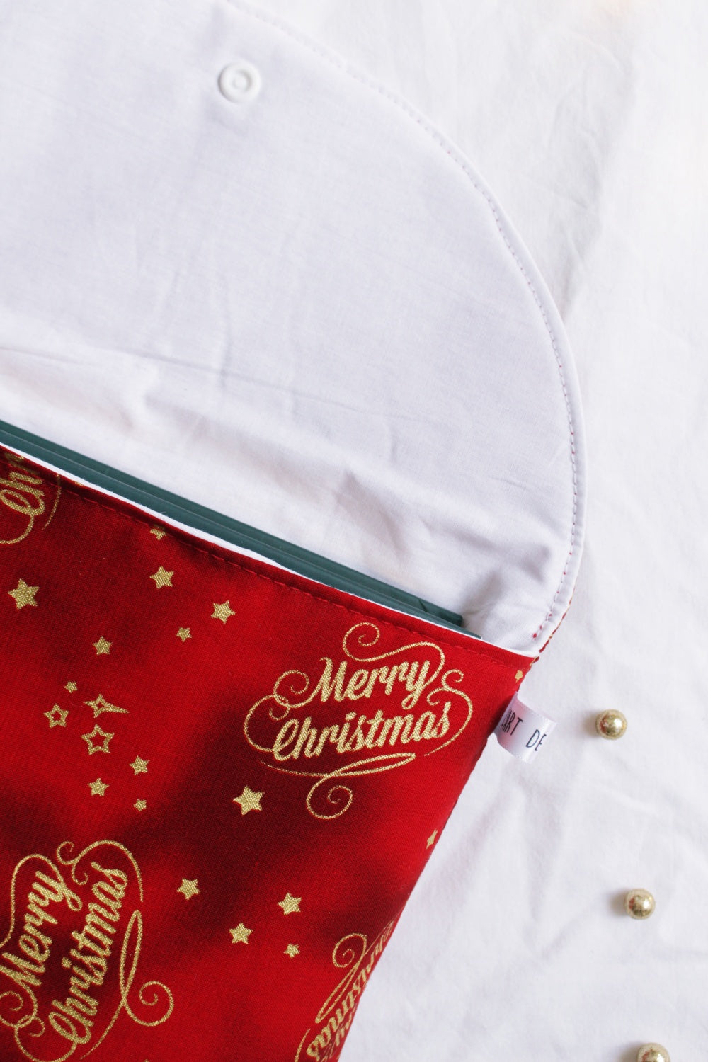 Pochette à livres (GF & poche) // MERRY CHRISTMAS