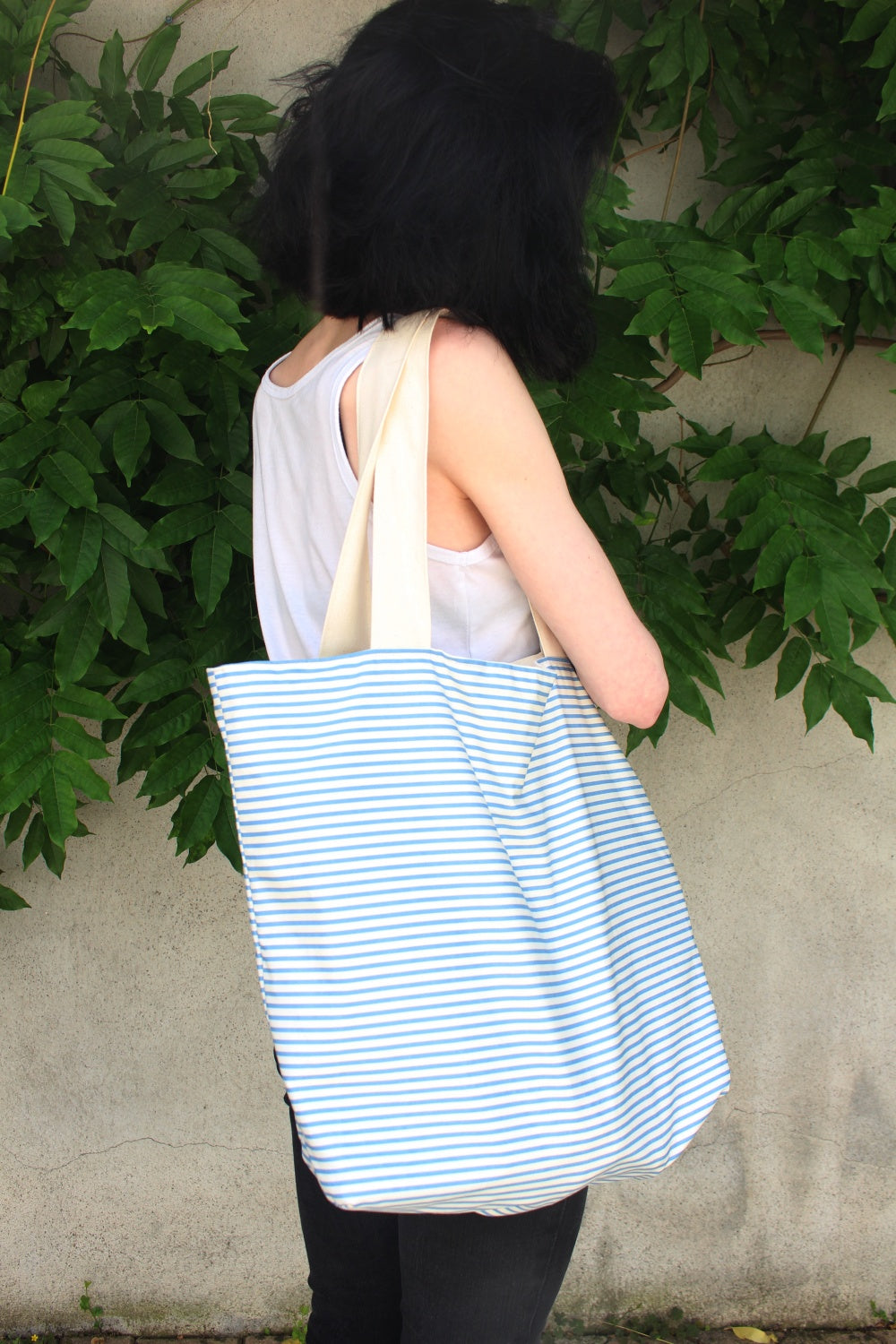 Tote bag de plage doublé // MARIN