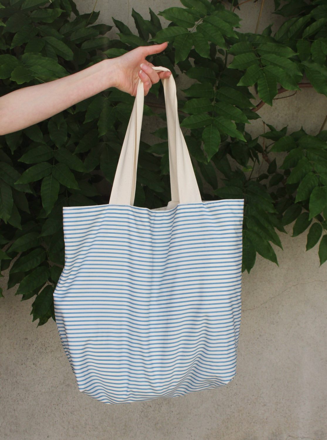 Tote bag de plage doublé // MARIN