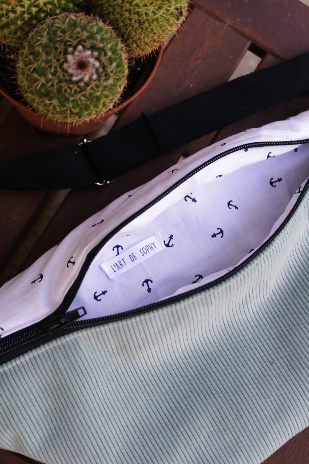 Sac banane ( taille XL) // LE MARIN - Pièce unique !