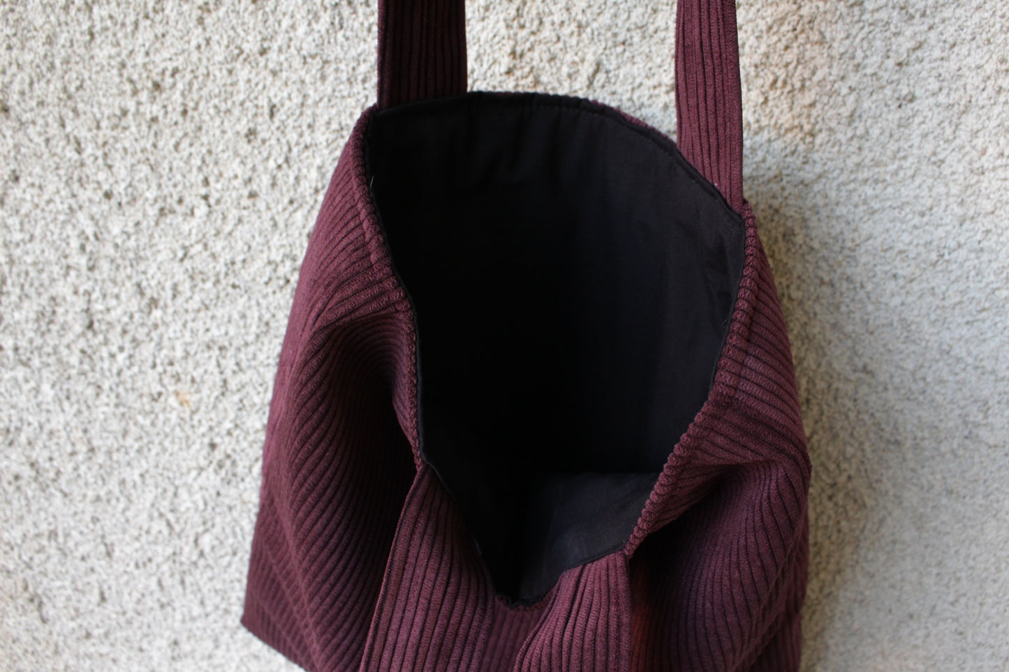 Tote bag en velours côtelé & doublé // GARANCE (divers coloris)