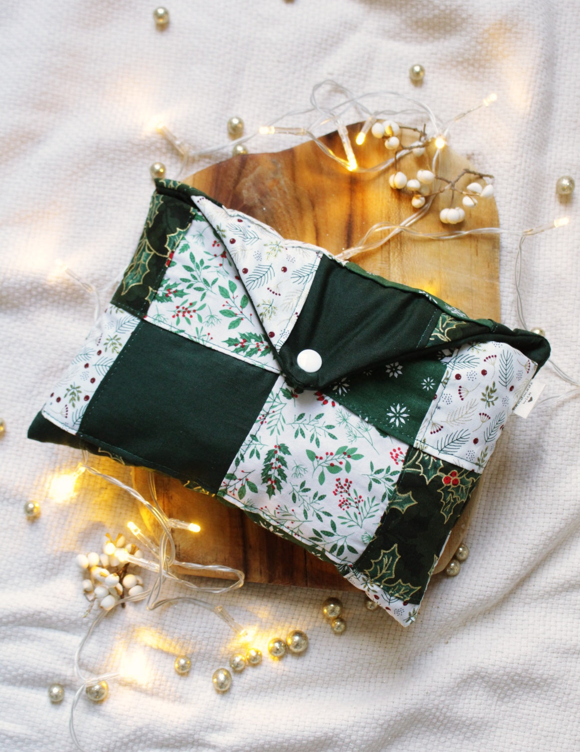 Pochette à livres (format poche) XMAS PATCHWORK // Edition limitée