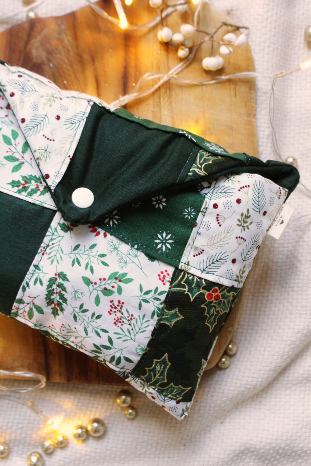Pochette à livres (format poche) XMAS PATCHWORK // Edition limitée
