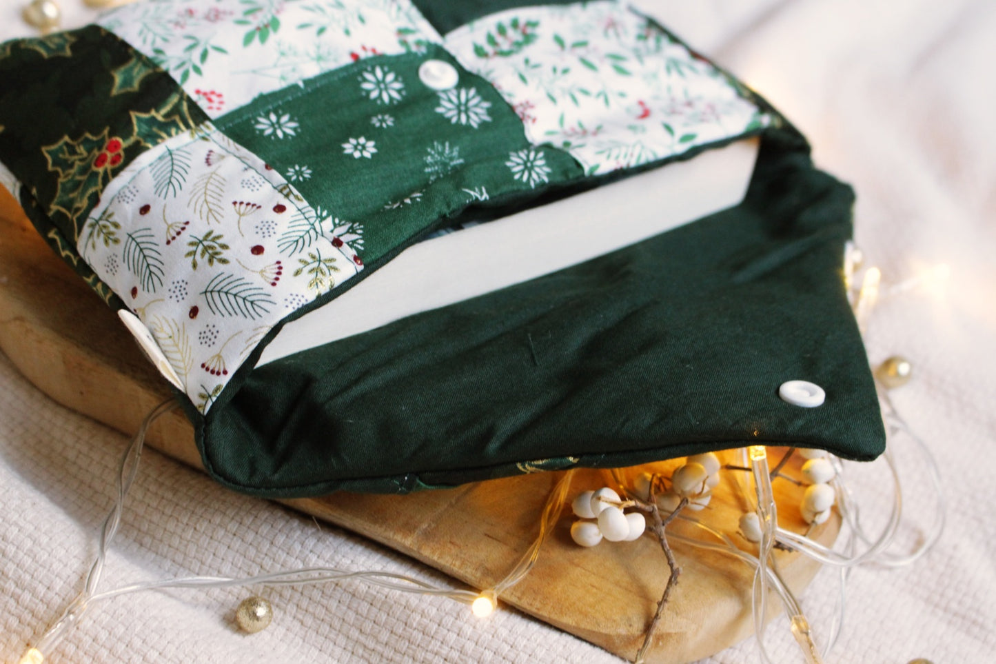 Pochette à livres (format poche) XMAS PATCHWORK // Edition limitée