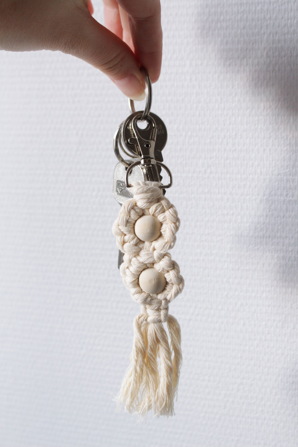 Portes-clés en macramé