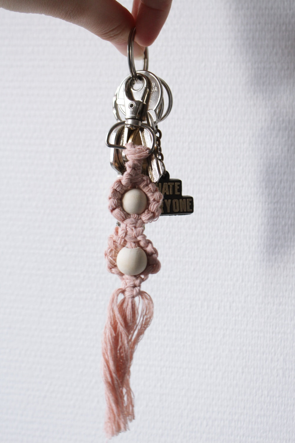 Portes-clés en macramé