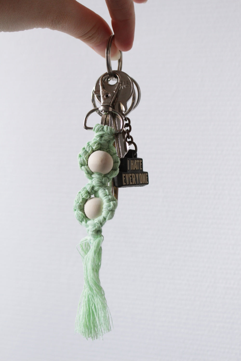 Portes-clés en macramé