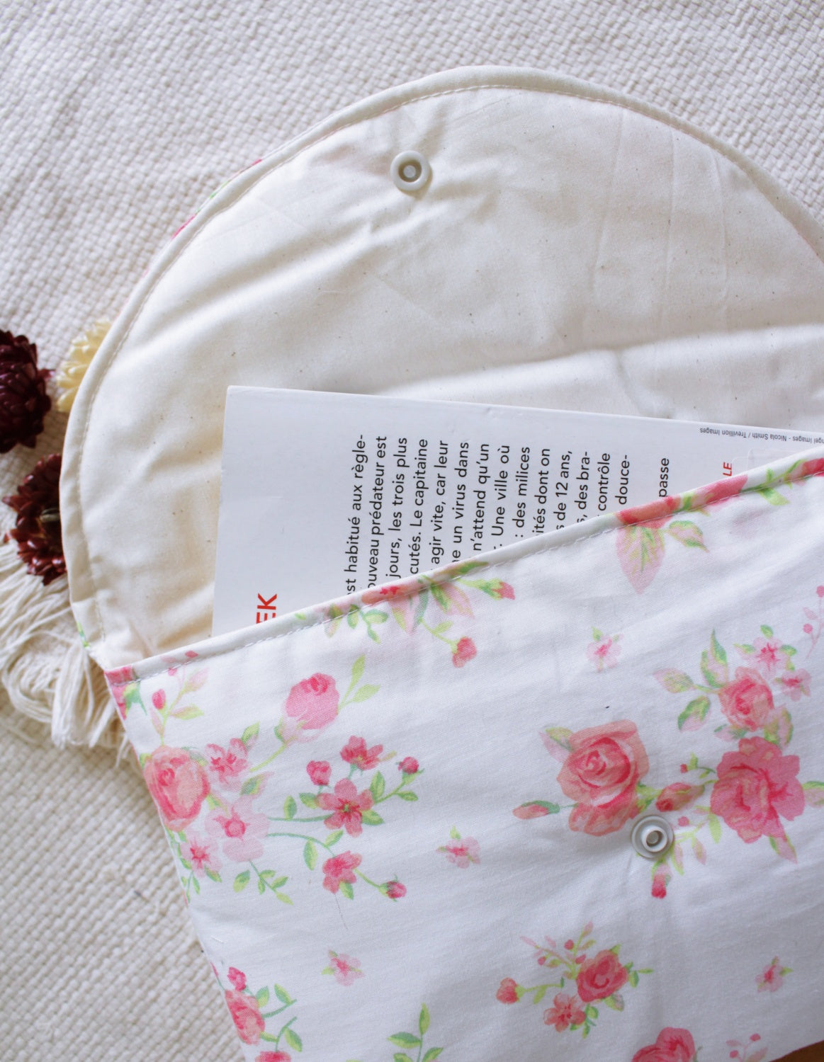 Pochette à livre ROSA // Poche & Broché