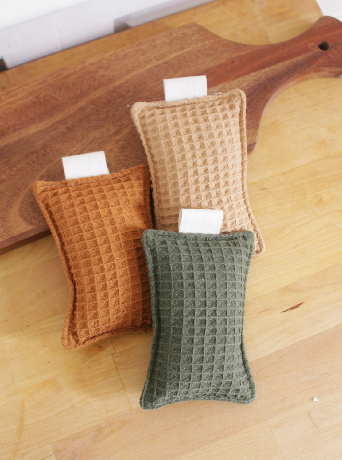 Eponges lavables 100% nid d'abeille