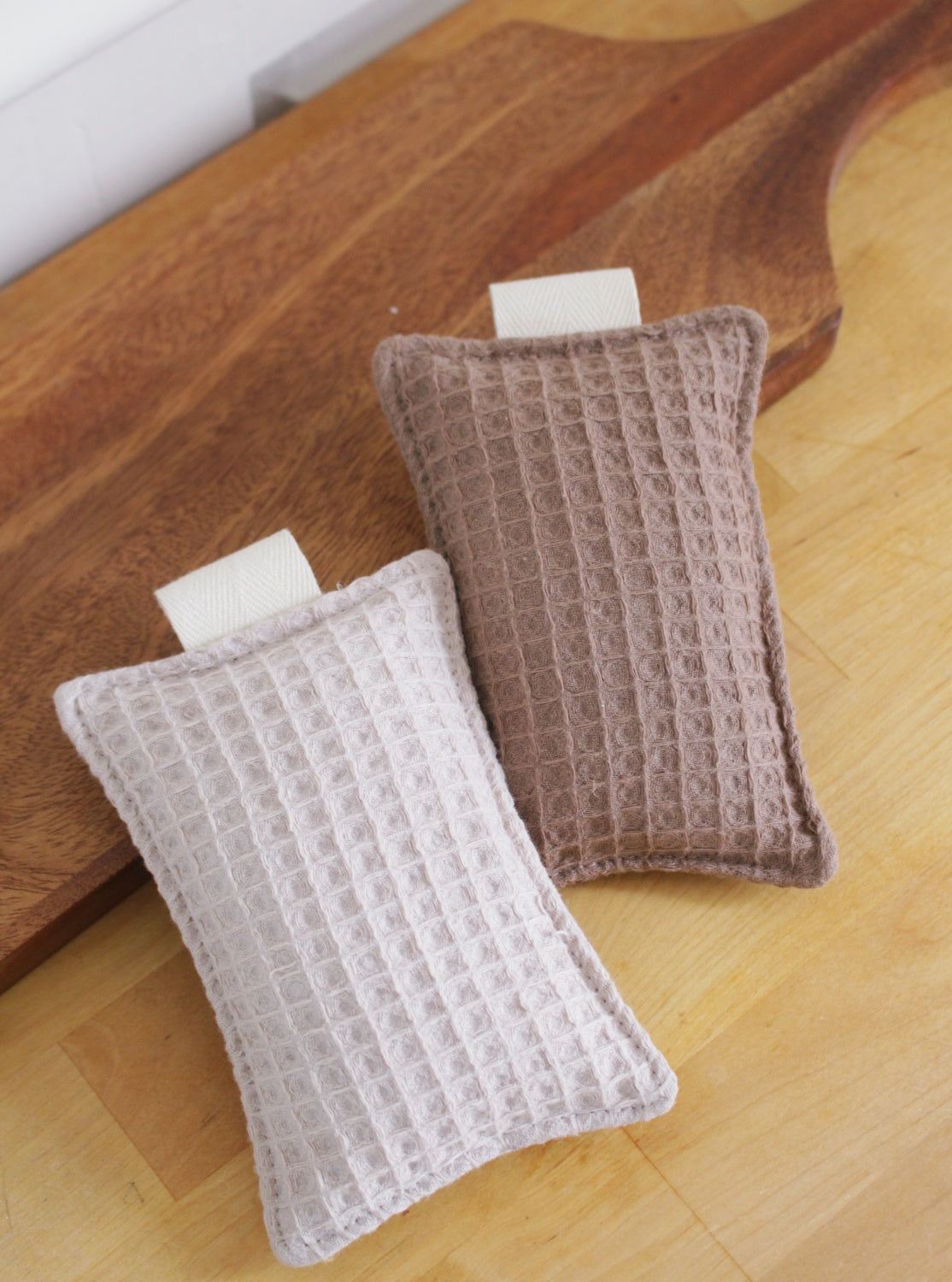 Eponges lavables 100% nid d'abeille