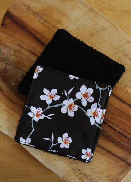 Cotons lavables (à l'unité) // Fleurs