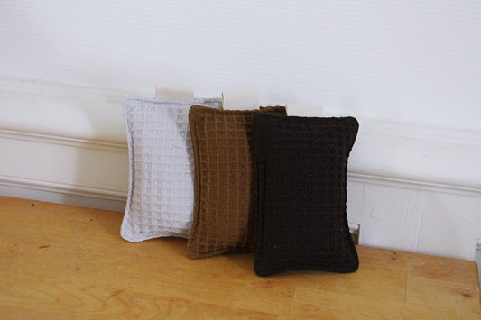 Eponges lavables 100% nid d'abeille