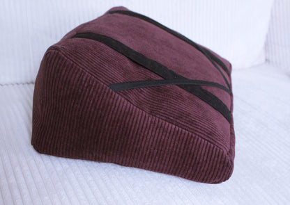Coussin de lecture // AUBERGINE