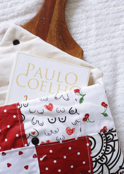 Pochette à livres (format poche) PATCHWORK  // Pièce unique