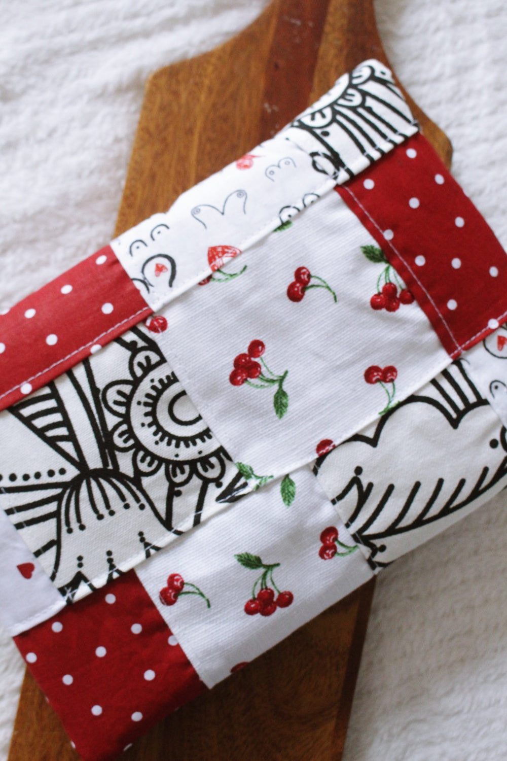 Pochette à livres (format poche) PATCHWORK  // Pièce unique