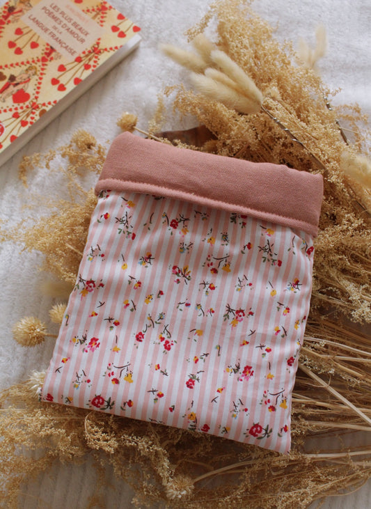 Pochette à livre  (Poche ou Broché) // PANIER FLEURI