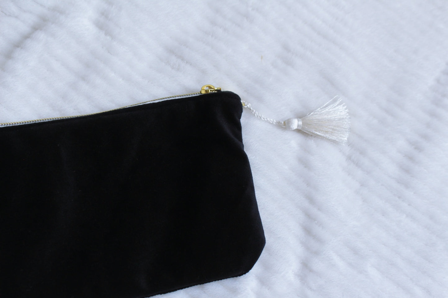 ♻️Pochette à zip // "Black spring"