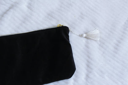 ♻️Pochette à zip // "Black spring"