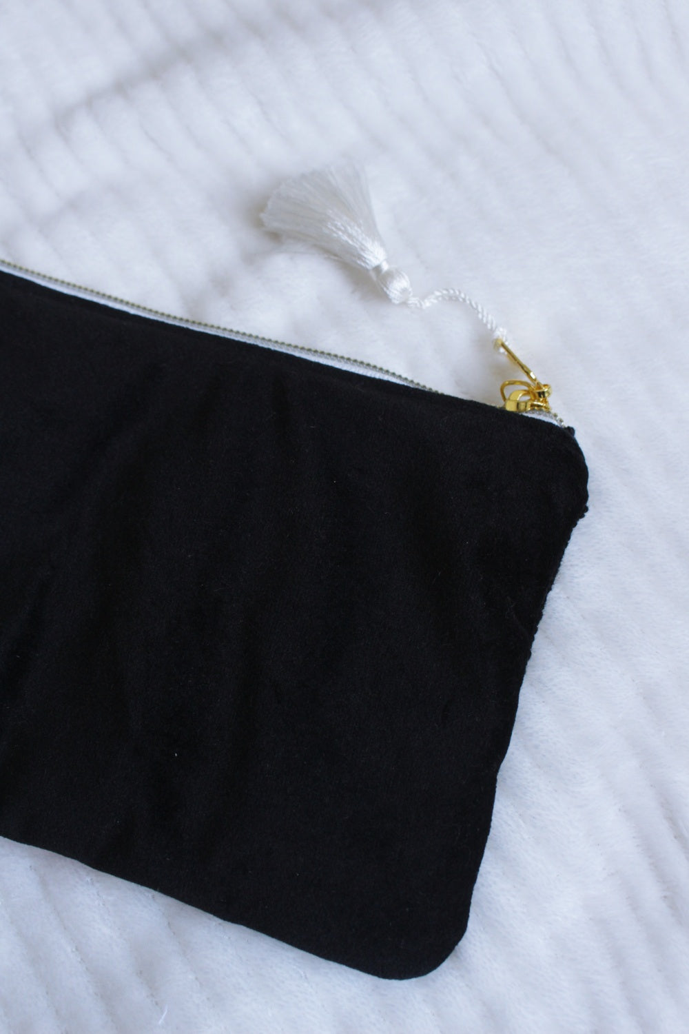 ♻️Pochette à zip // "Black spring"