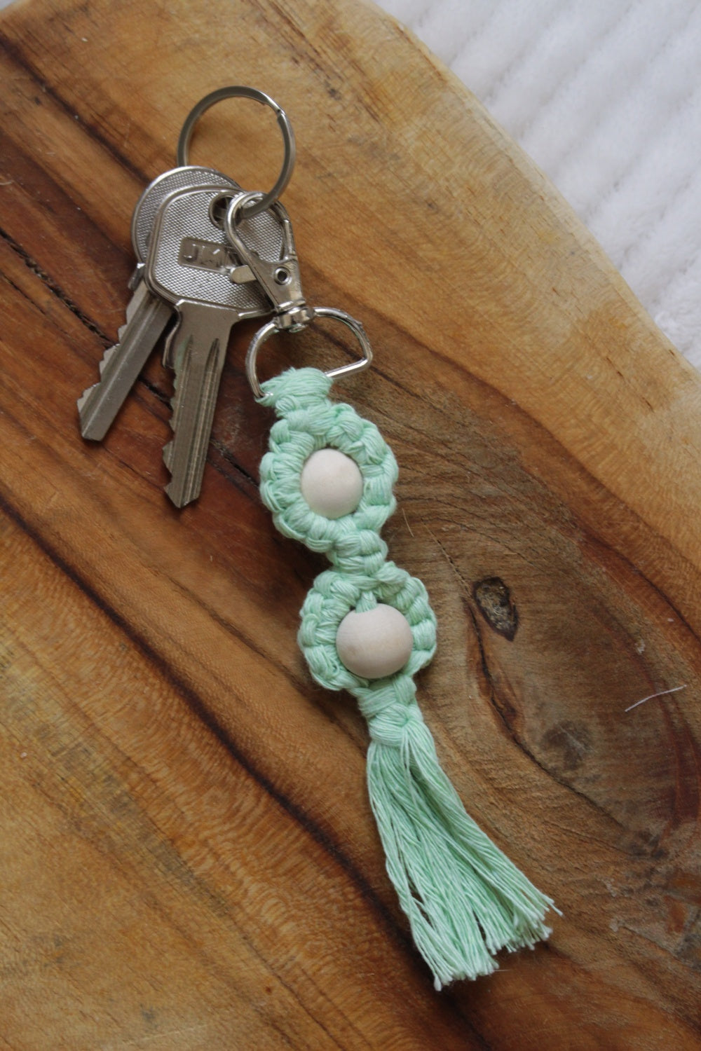 Porte-clé en Macramé