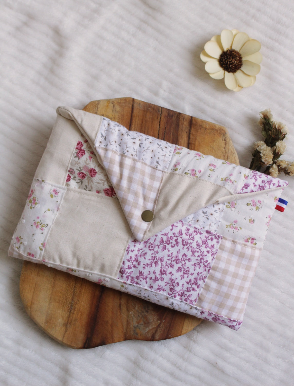 Pochette à livres (format poche) PATCHWORK  // Pièce unique