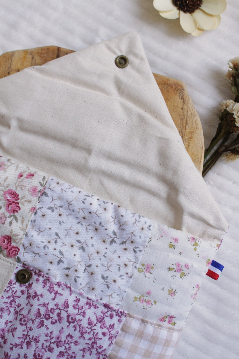 Pochette à livres (format poche) PATCHWORK  // Pièce unique