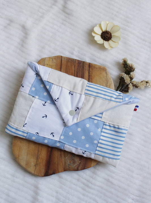 Pochette à livres (format poche) PATCHWORK  // Pièce unique