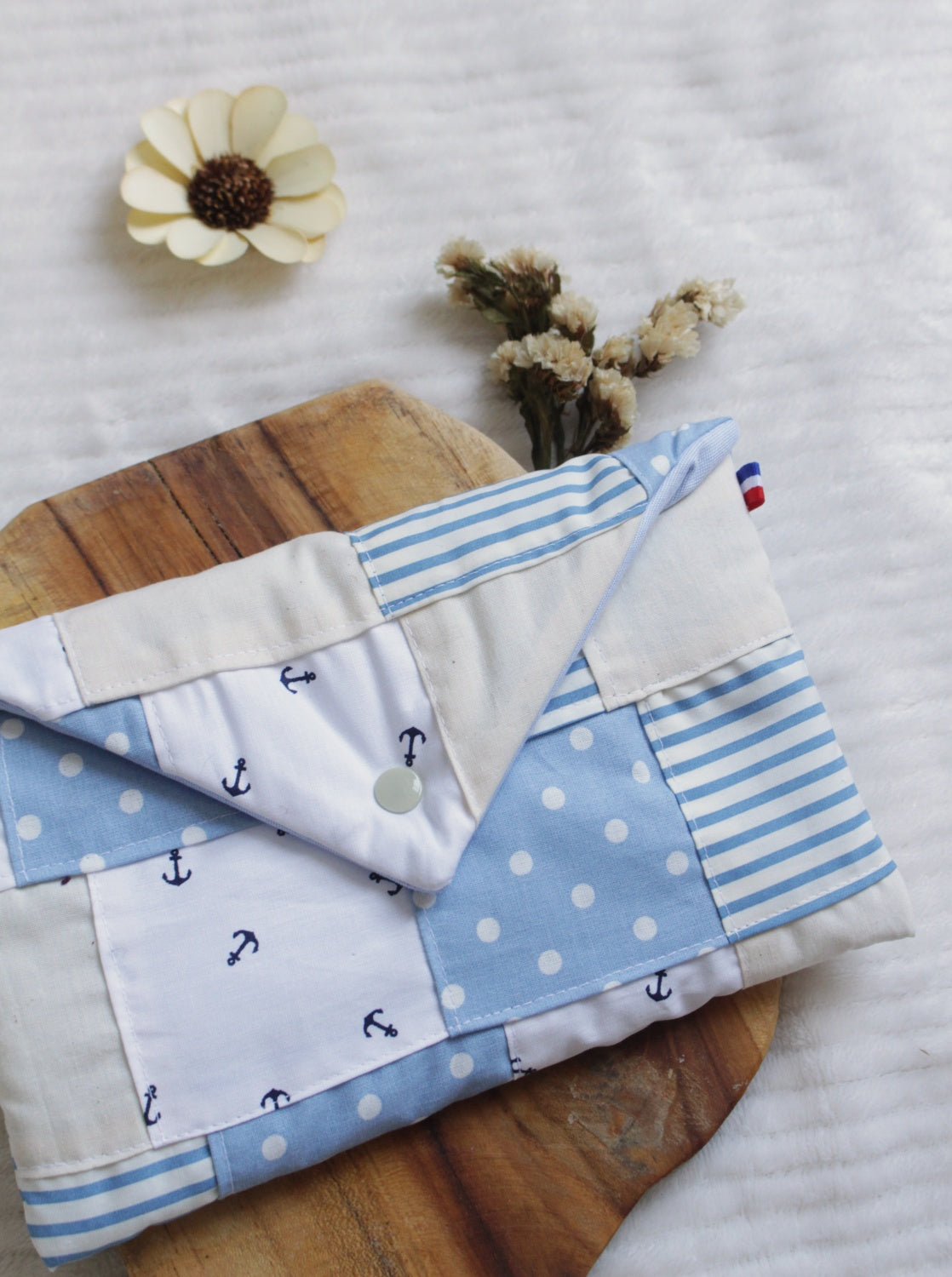 Pochette à livres (format poche) PATCHWORK  // Pièce unique