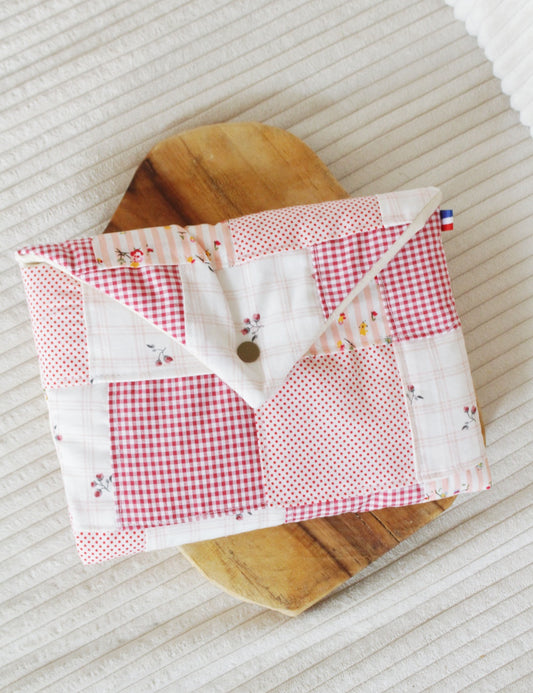 Pochette à livres (format poche) PATCHWORK  // Pièce unique