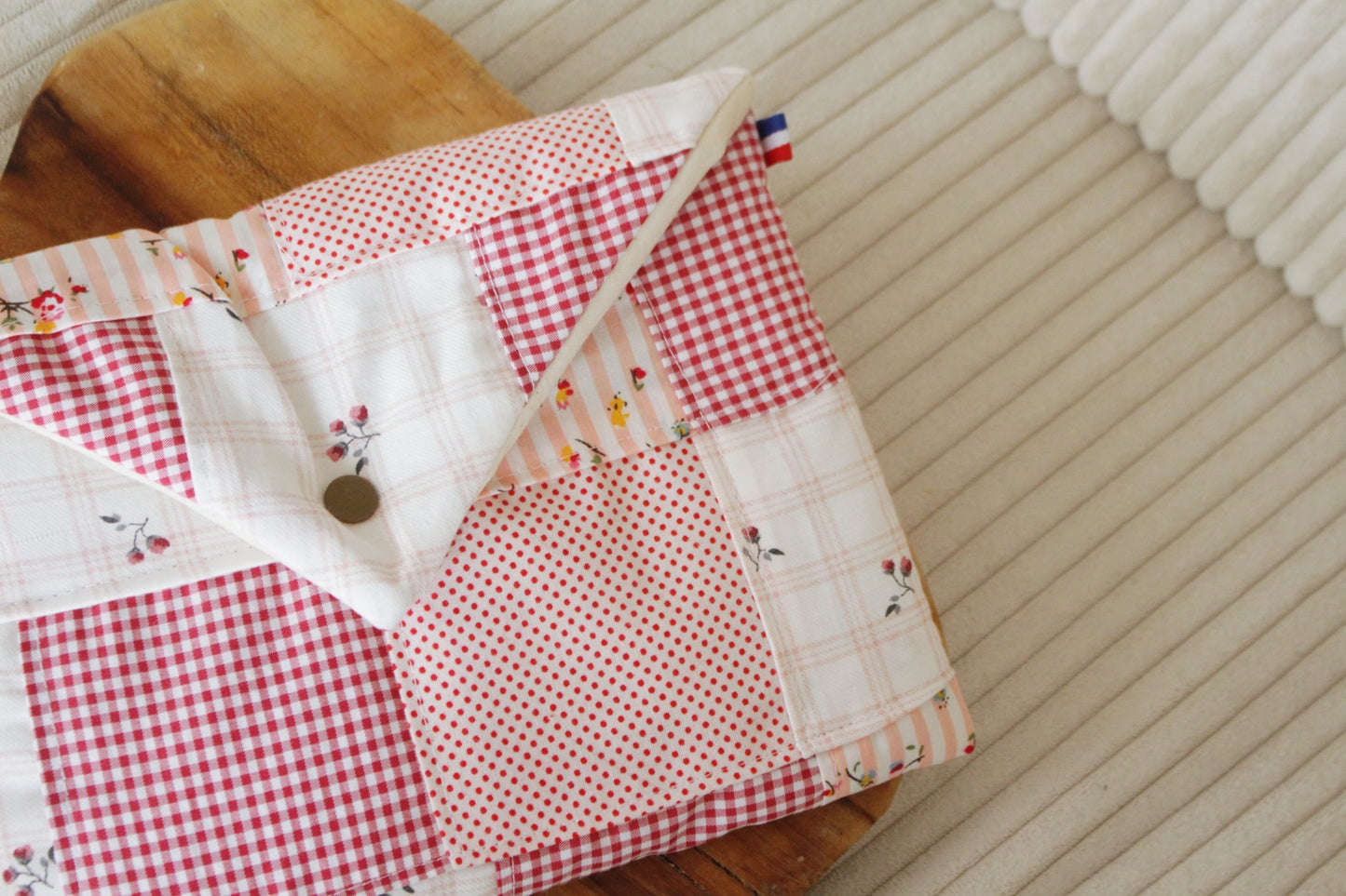 Pochette à livres (format poche) PATCHWORK  // Pièce unique