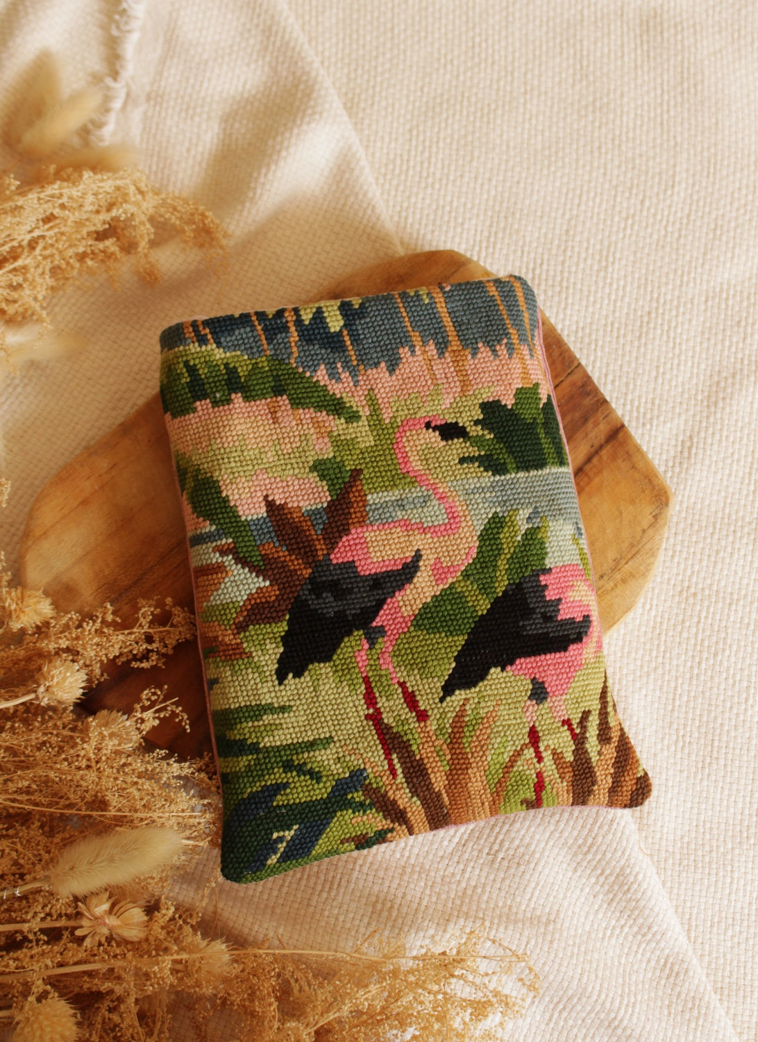 ♻️Pochette à livres (Poche uniquement) // FLAMANT ROSE