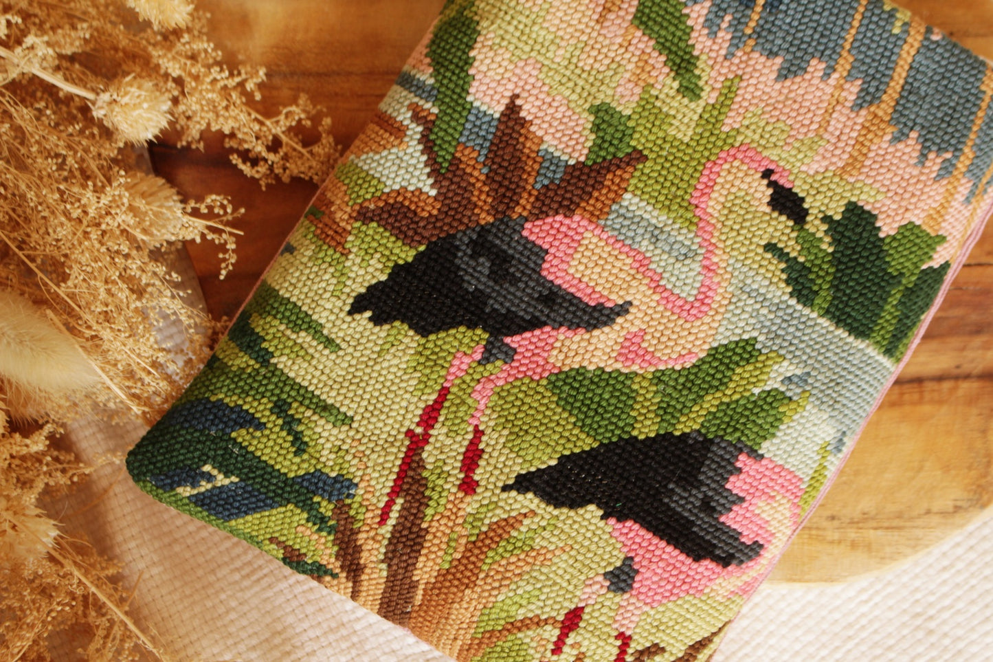 ♻️Pochette à livres (Poche uniquement) // FLAMANT ROSE