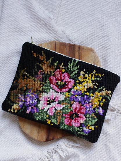 ♻️Pochette à zip / à livres  // BOUQUET