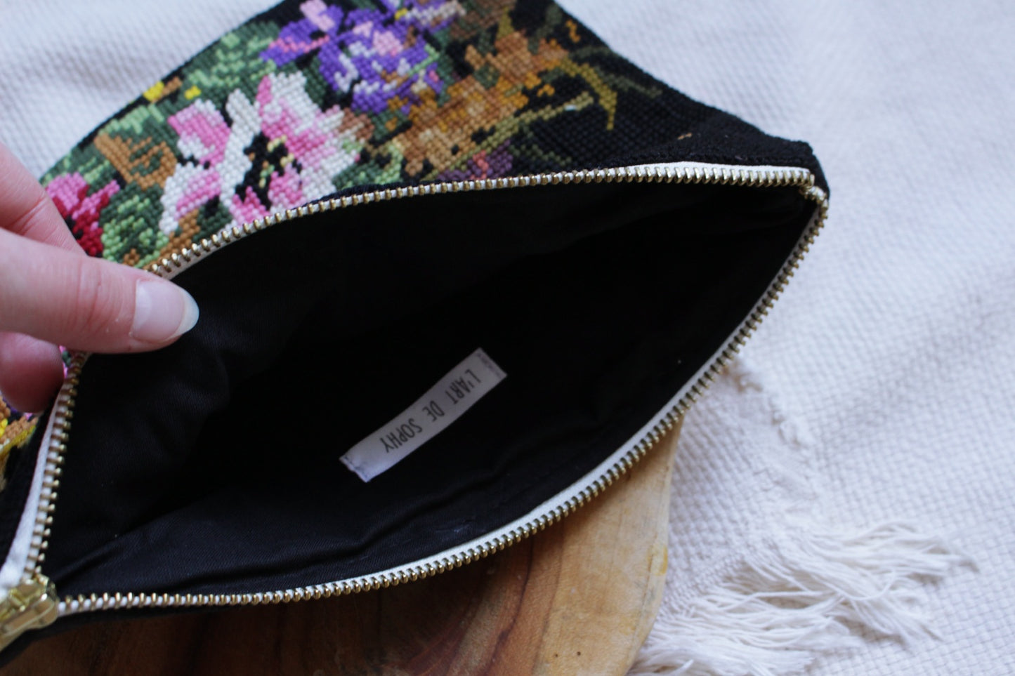 ♻️Pochette à zip / à livres  // BOUQUET