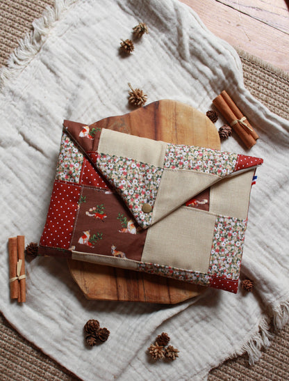 Pochette à livres (format poche) // PATCHWORK AUTUMN BIS