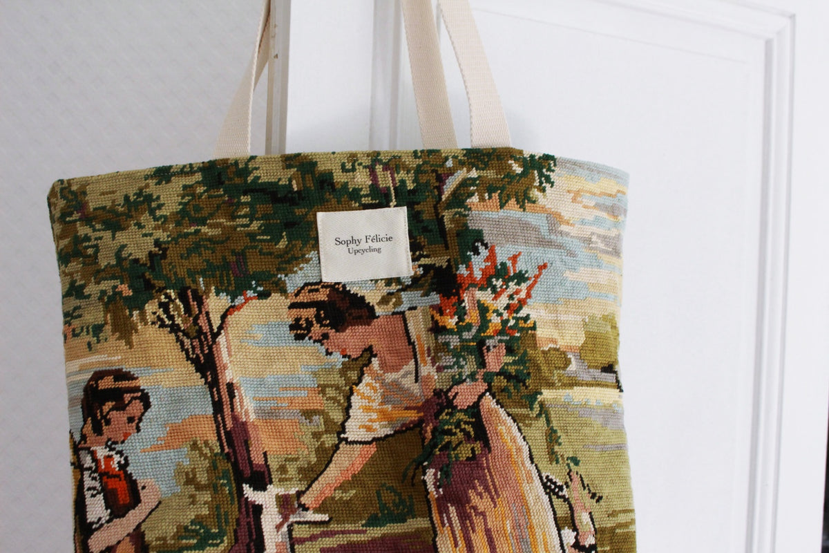 ♻️ Sac cabas XL 100% canevas // PROVENCE