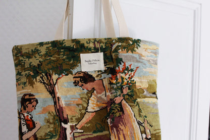 ♻️ Sac cabas XL 100% canevas // PROVENCE