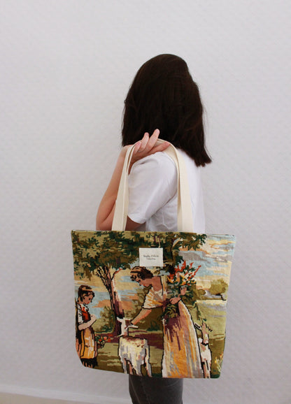 ♻️ Sac cabas XL 100% canevas // PROVENCE