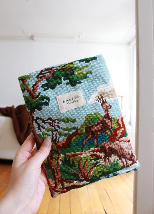 ♻️ Pochette à livres  (Format poche ) // LE CERF