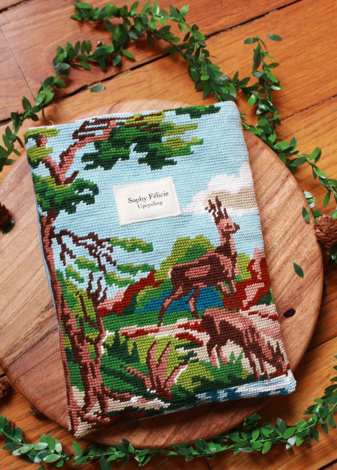 ♻️ Pochette à livres  (Format poche ) // LE CERF