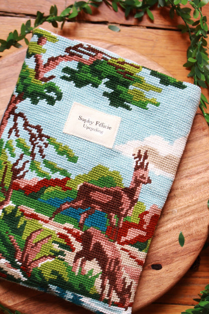 ♻️ Pochette à livres  (Format poche ) // LE CERF