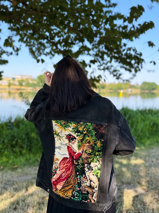 Denim Jacket & Canevas (M/L) // LA DAME AU JARDIN