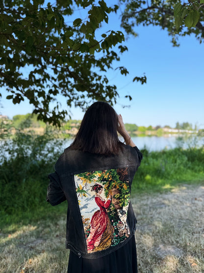 Denim Jacket & Canevas (M/L) // LA DAME AU JARDIN