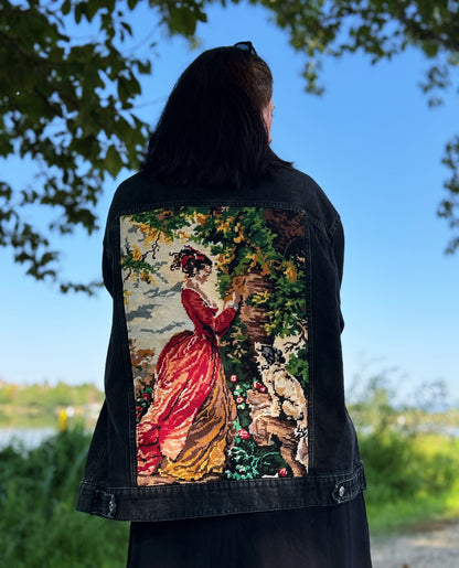 Denim Jacket & Canevas (M/L) // LA DAME AU JARDIN